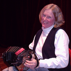 Denise with concertina